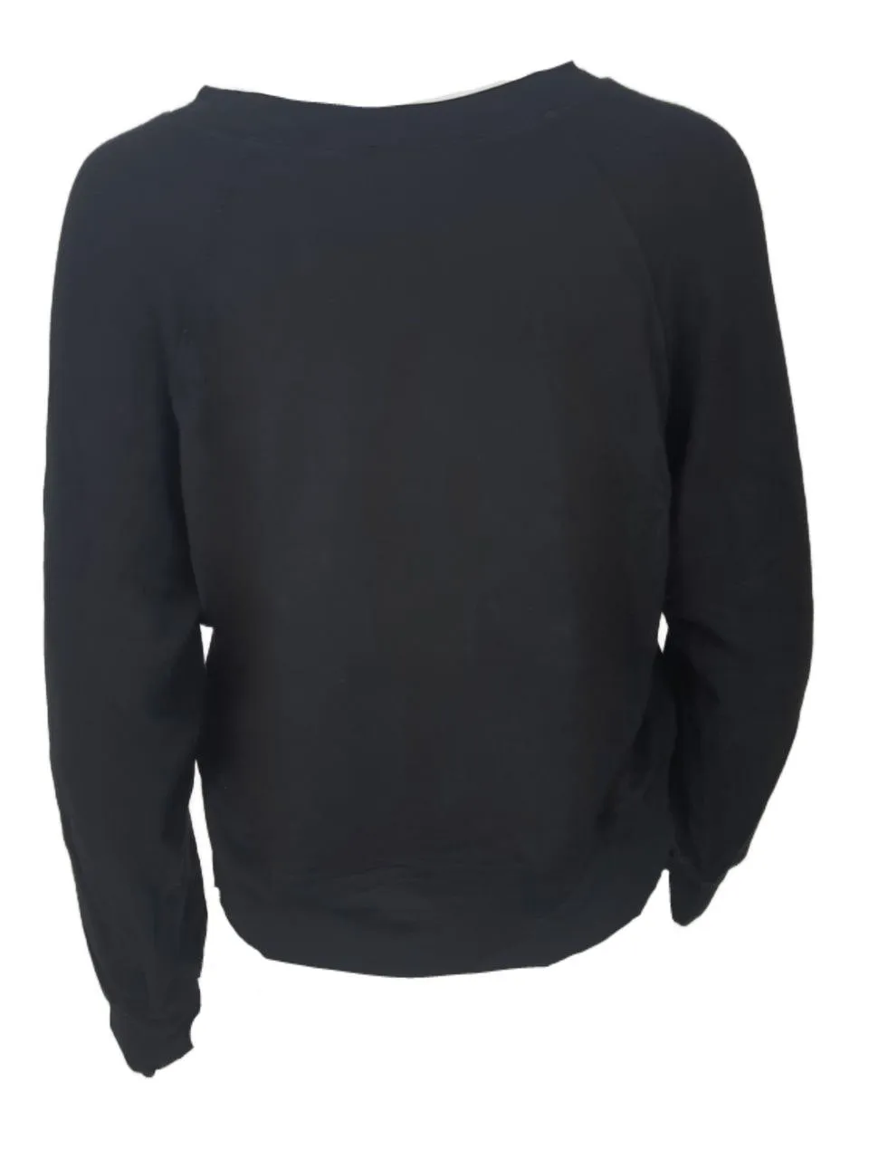 TEREZ Girl's Black Long Sleeve Light Sweatshirt #1100546 NWT
