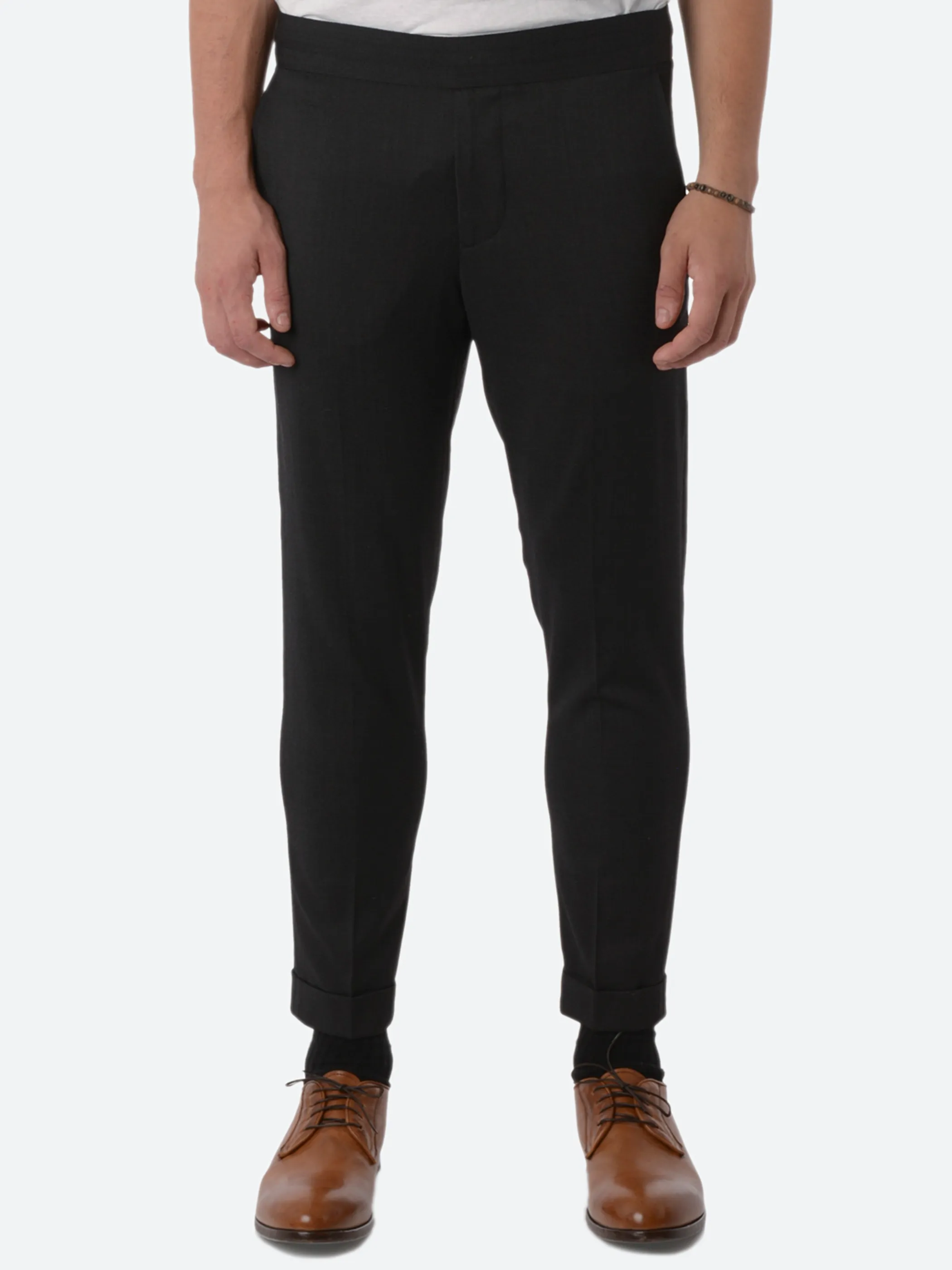 Terry Gabardine Cropped Trouser
