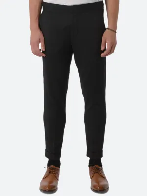 Terry Gabardine Cropped Trouser