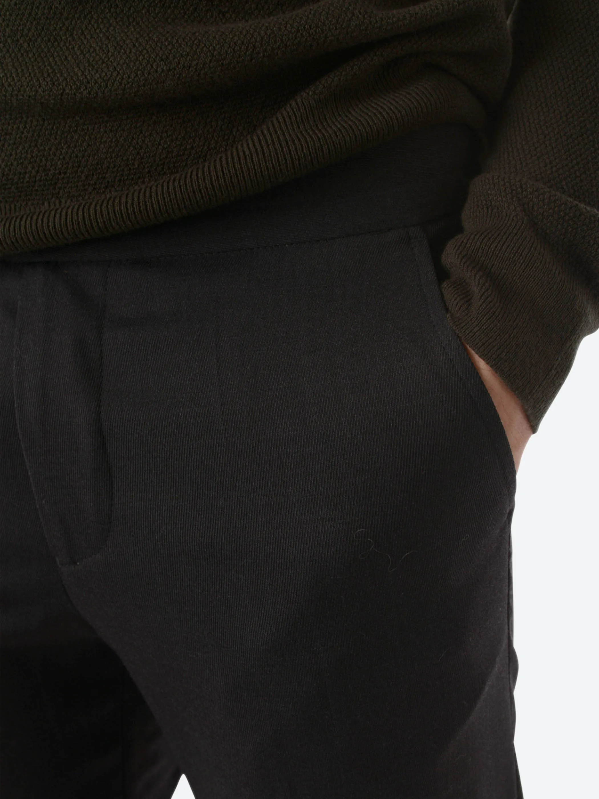 Terry Gabardine Cropped Trouser