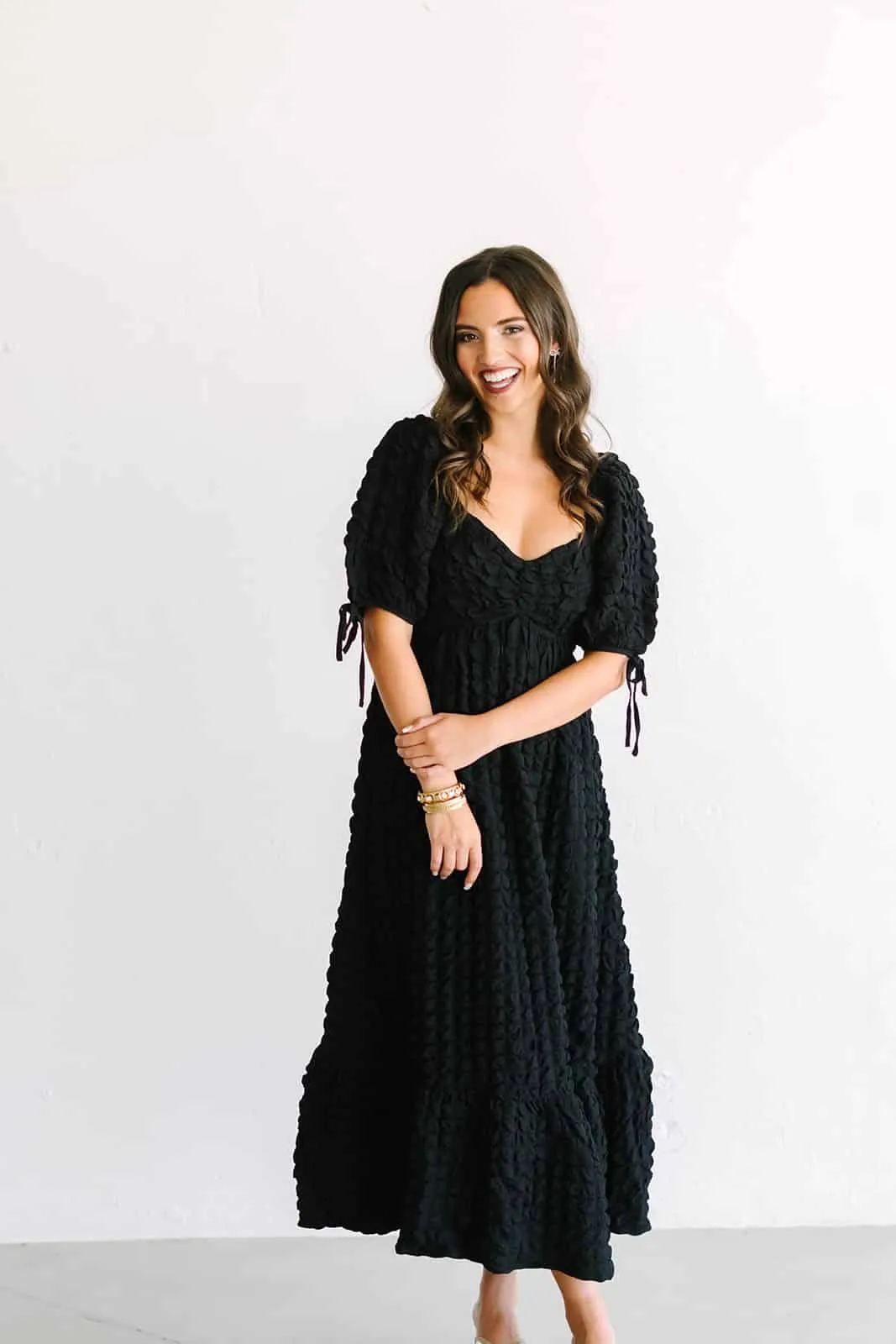 Textured Maxi Dress