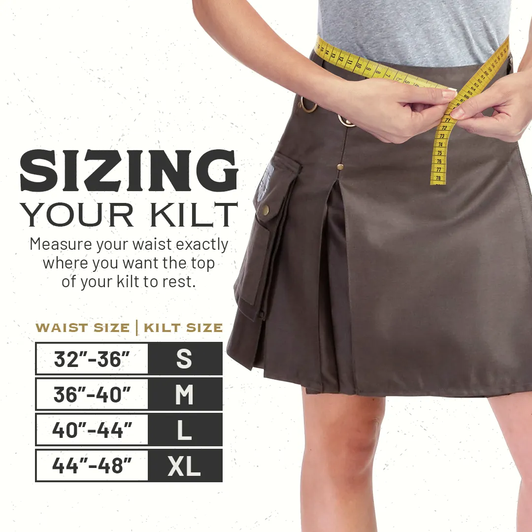 The Rhona Kilt - Olive