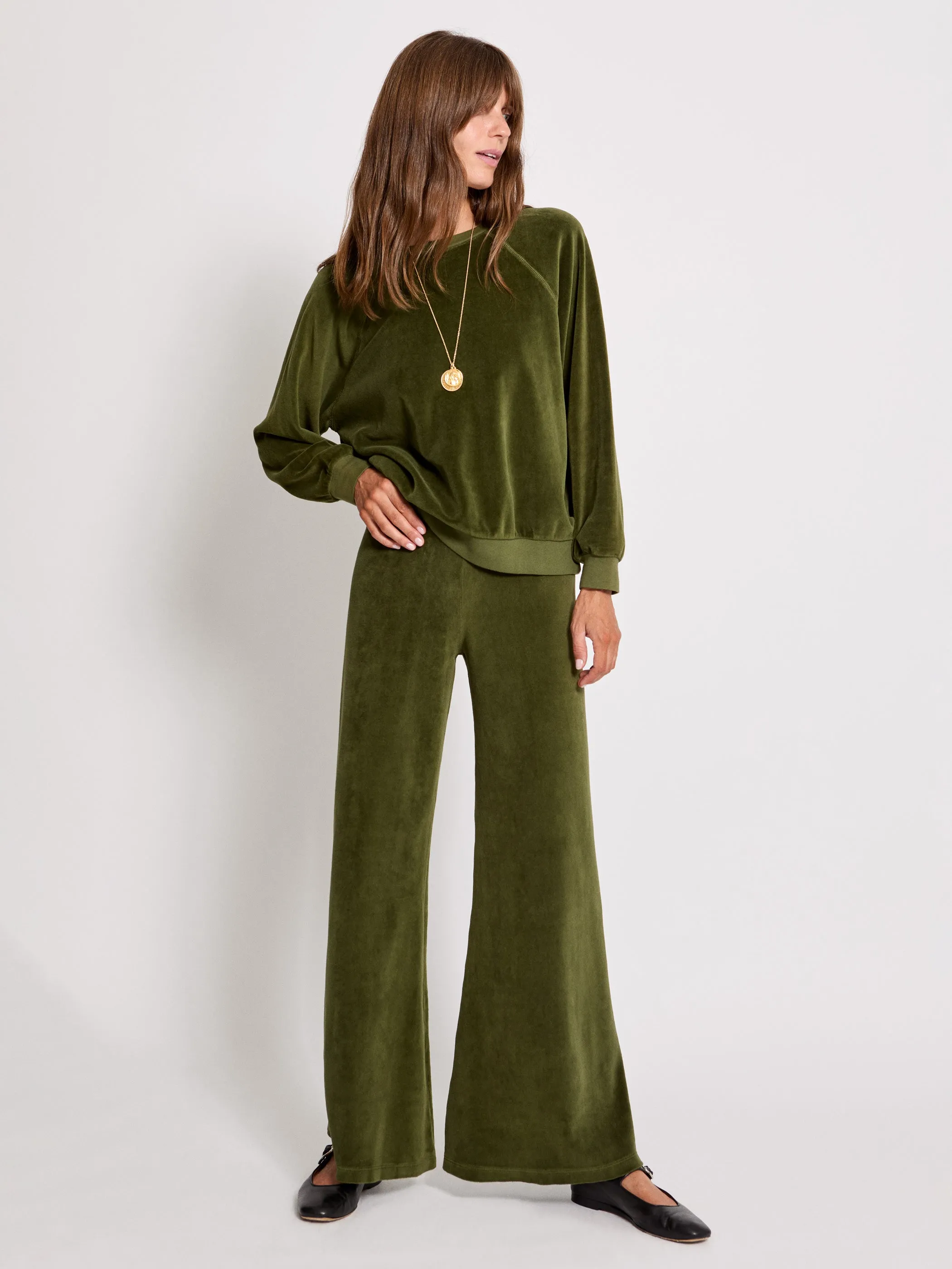The Zephyra Flare Pants in Velour