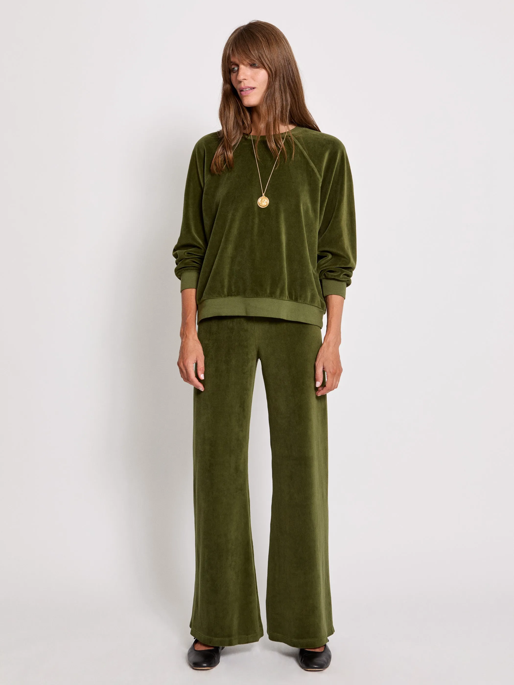 The Zephyra Flare Pants in Velour