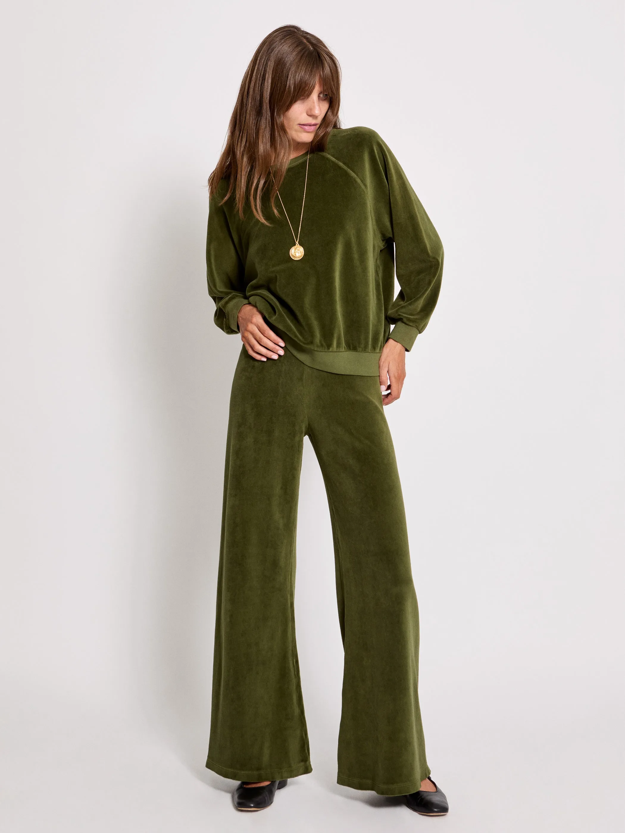 The Zephyra Flare Pants in Velour
