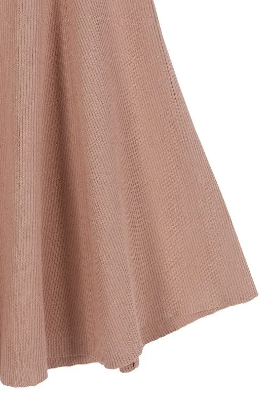 themeisles Knitted fit and flare dress