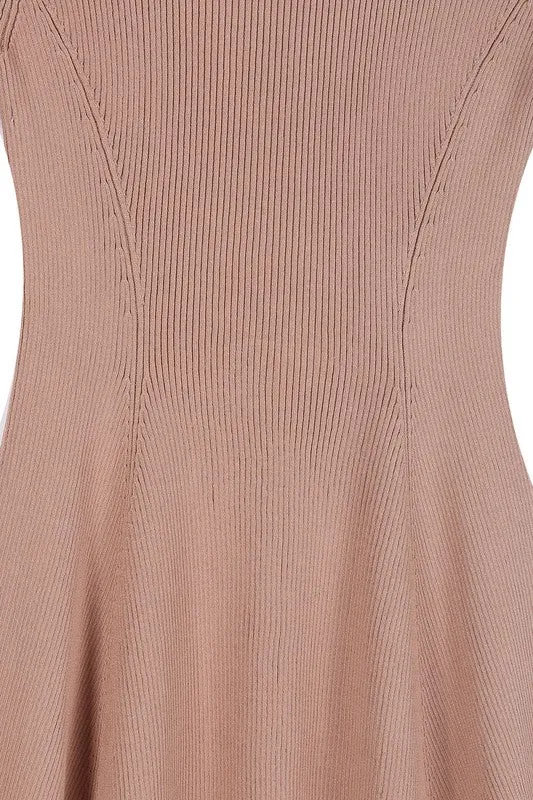themeisles Knitted fit and flare dress
