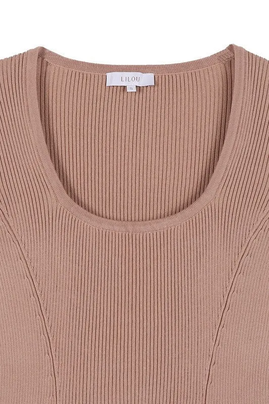 themeisles Knitted fit and flare dress