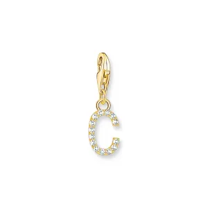 THOMAS SABO Charm Pendant Letter C Gold Plated