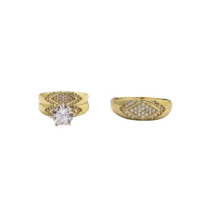Three-Piece Set Engagement Rings (10K)