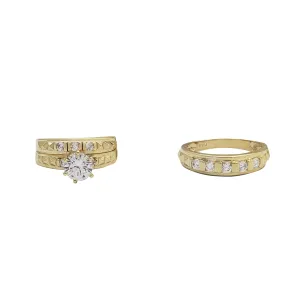 Three-Piece Set Engagement Rings (10K)