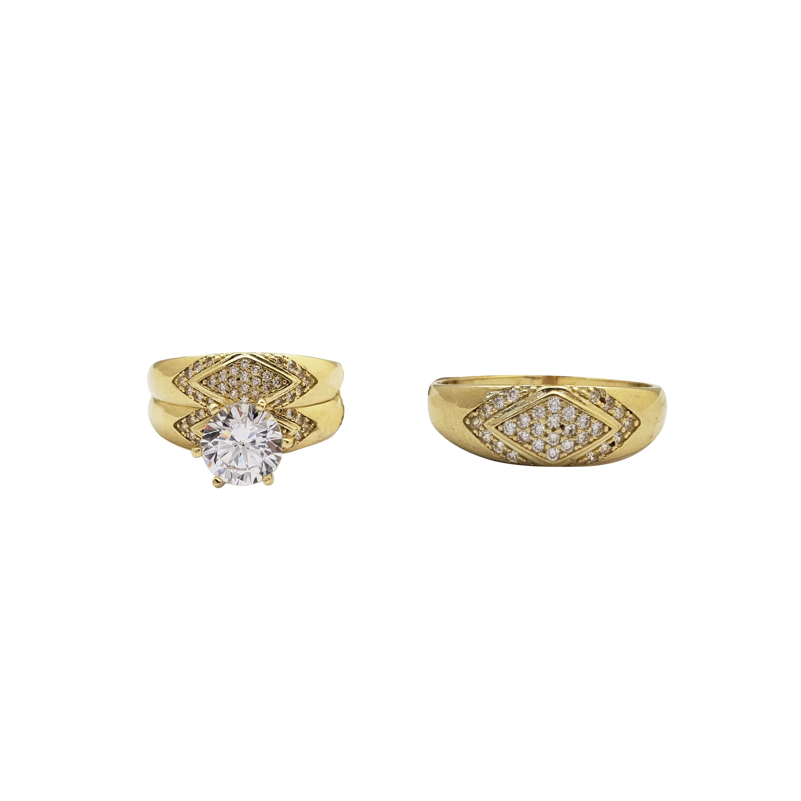 Three-Piece Set Engagement Rings (10K)