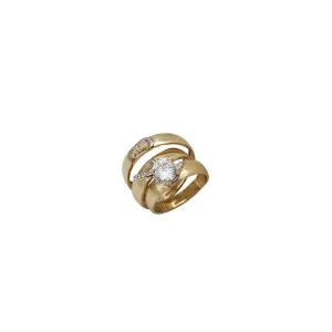 Three-Piece Set Engagement Rings (14K)