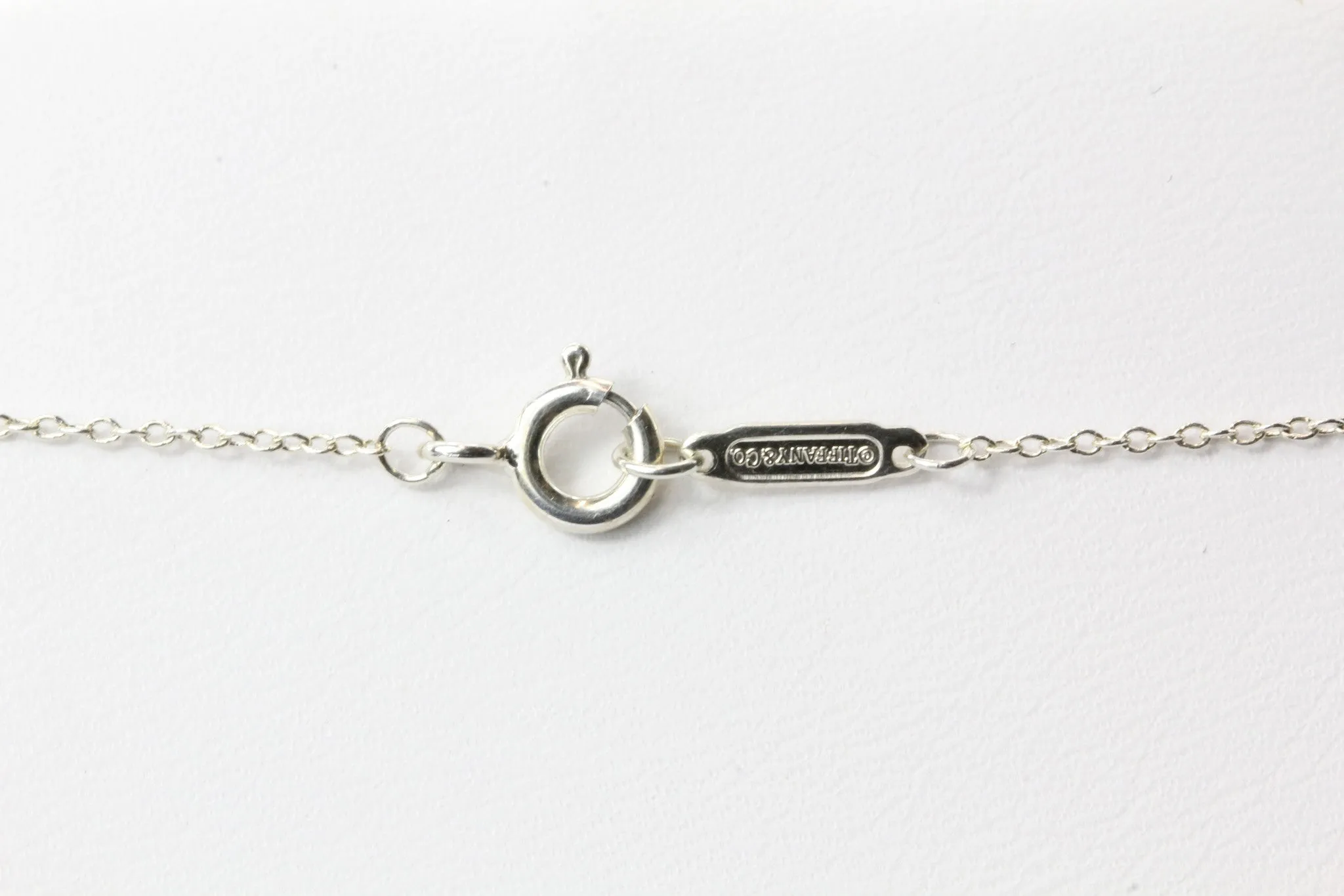 Tiffany & Co Sterling Silver Padlock Lock Charm Pendant Necklace
