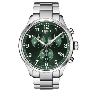 Tissot Chrono XL Classic Mens Stainless Steel Green Dial Watch