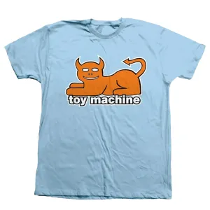 Toy machine Devil Cat T-shirt Kids Light Blue