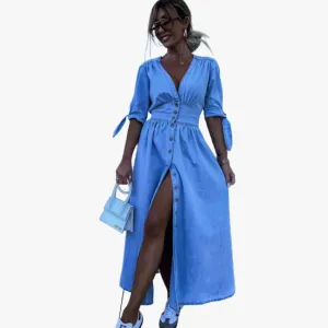 Trendy Maxi Dress with Elegant Details