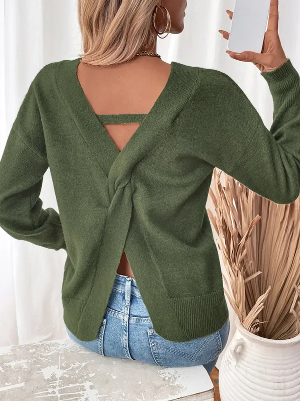 Trendy V-Neck Sweater