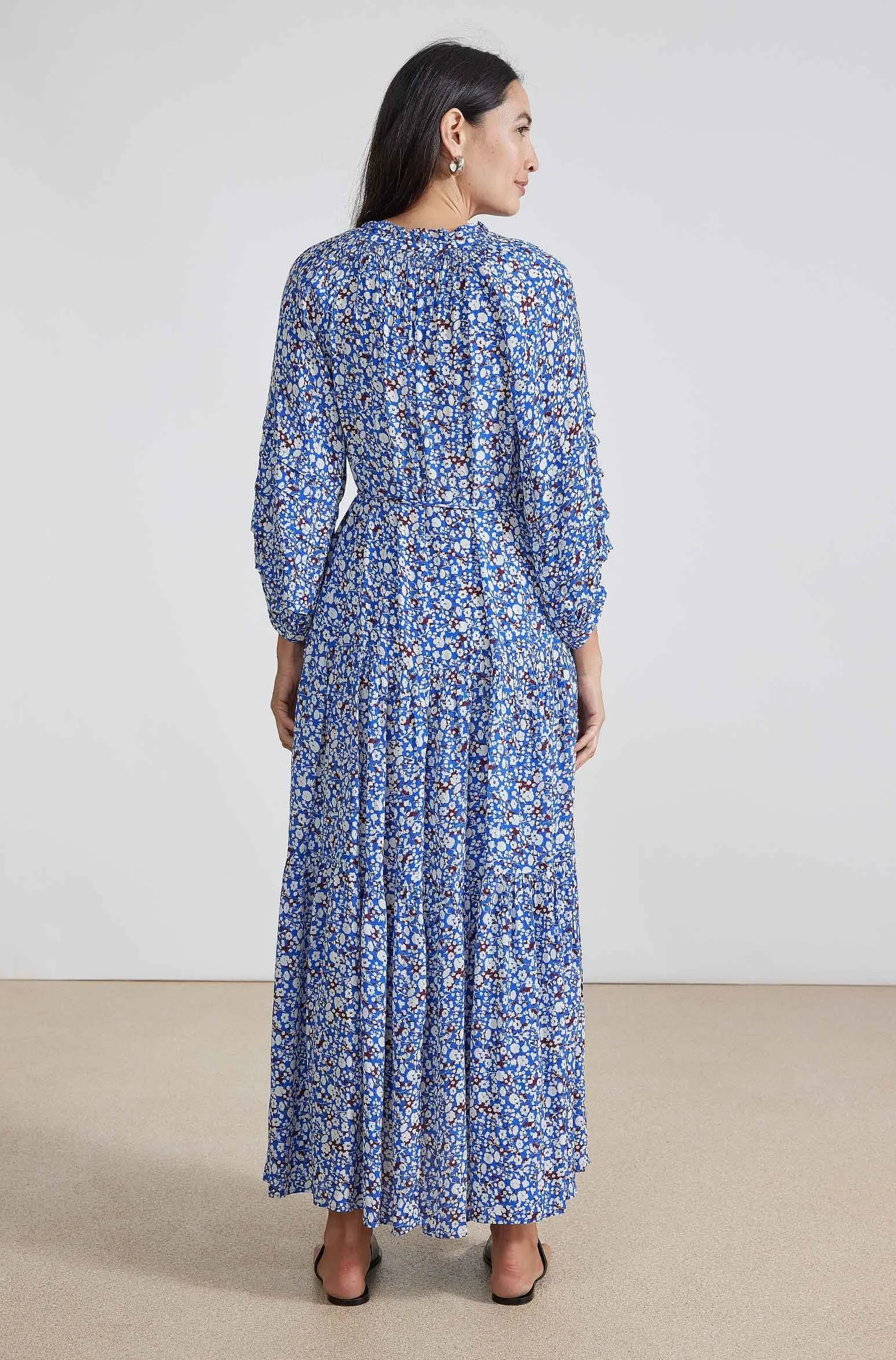Trinidad Maxi Dress, Piet Floral Blue