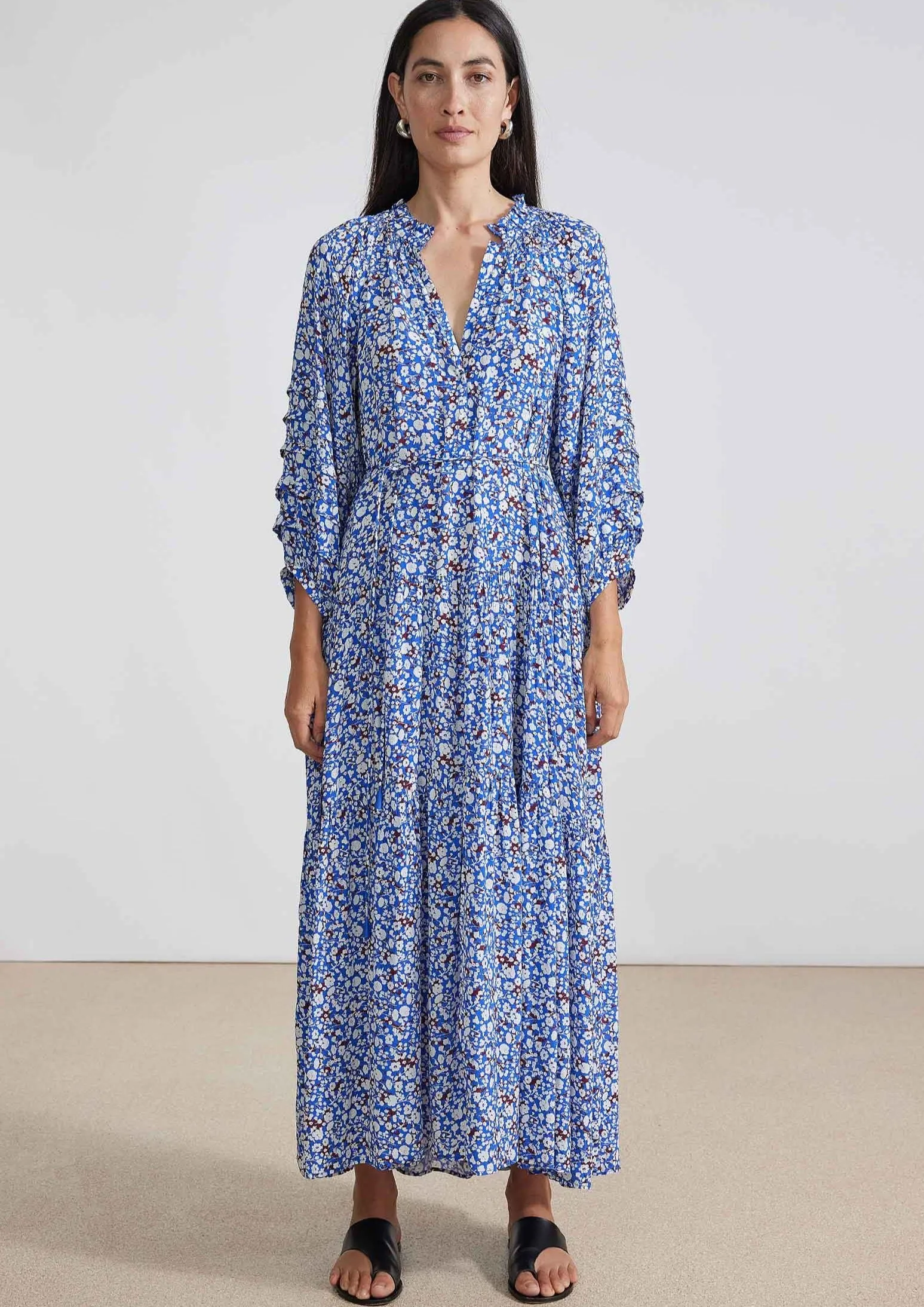 Trinidad Maxi Dress, Piet Floral Blue