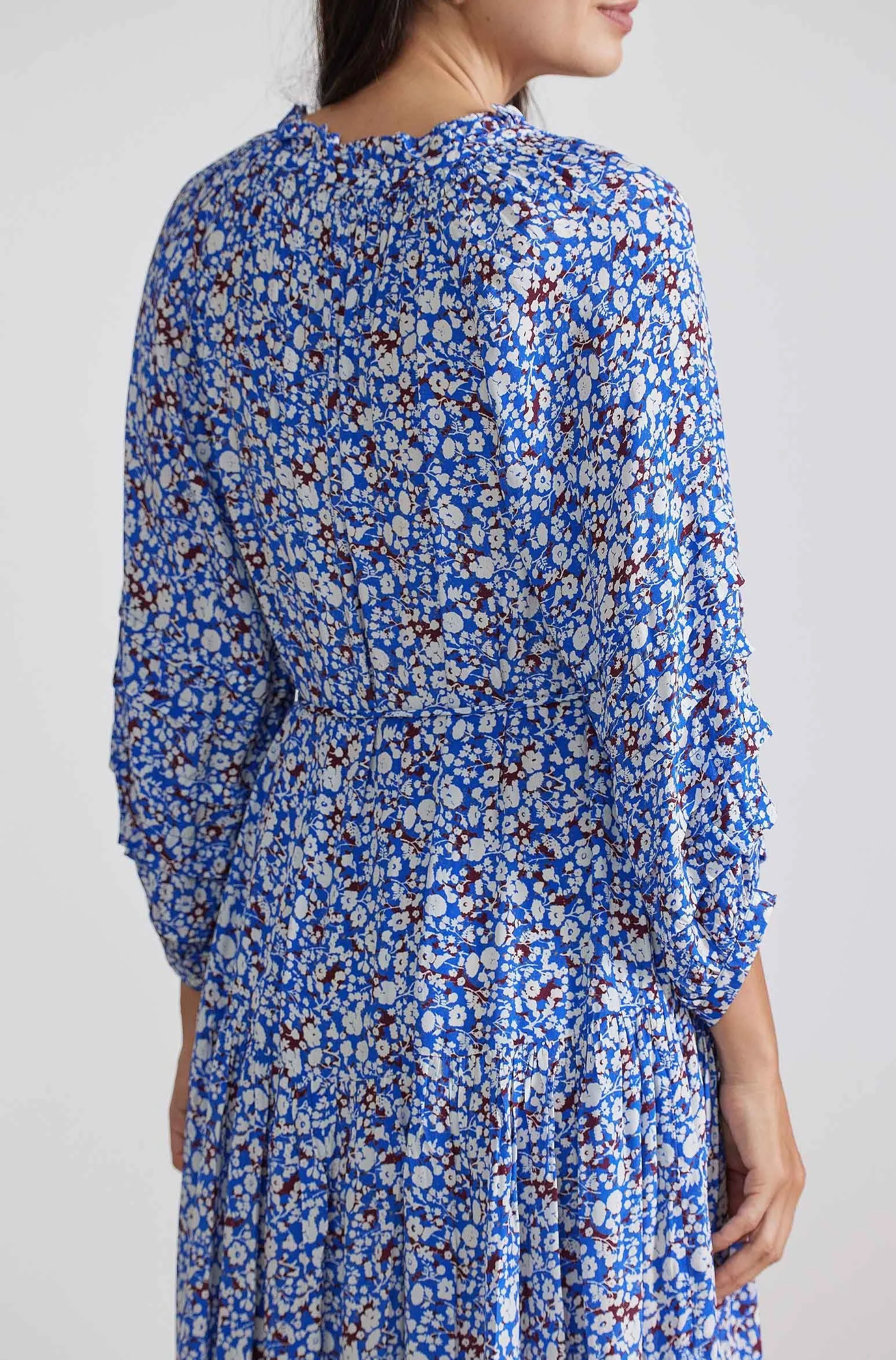 Trinidad Maxi Dress, Piet Floral Blue