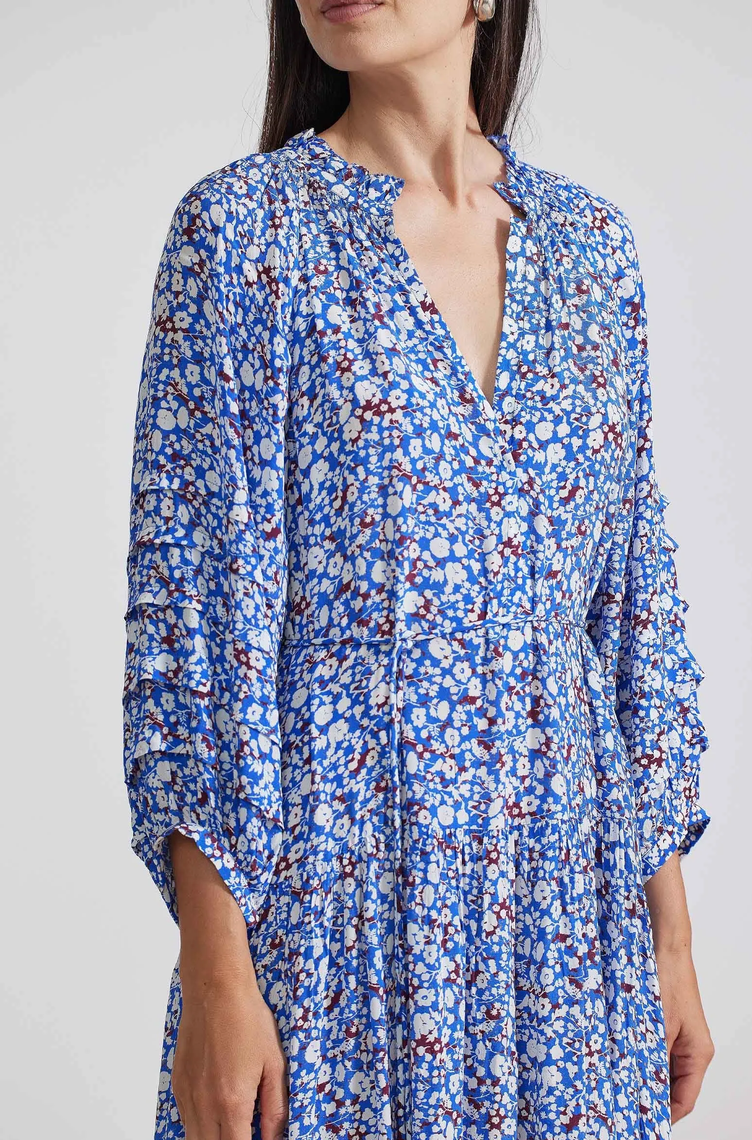 Trinidad Maxi Dress, Piet Floral Blue
