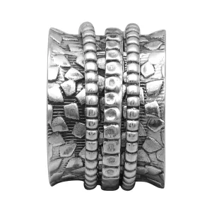 Triple Banded Spinner Ring
