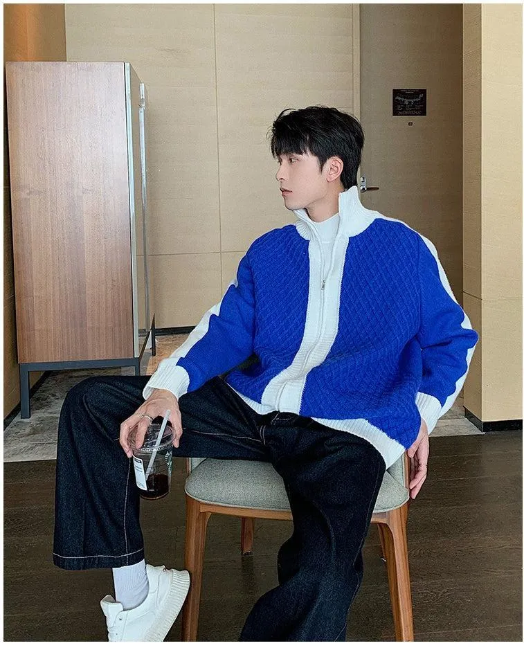 Turtleneck Knitted Cardigan