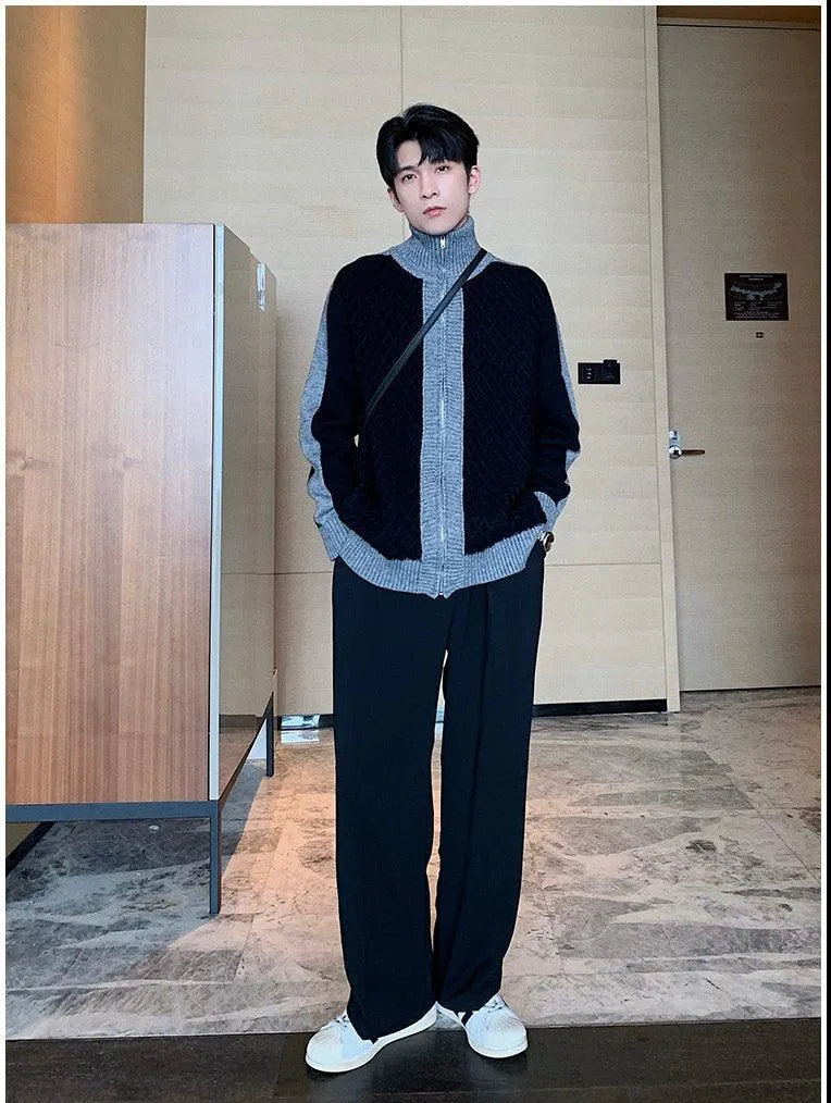 Turtleneck Knitted Cardigan