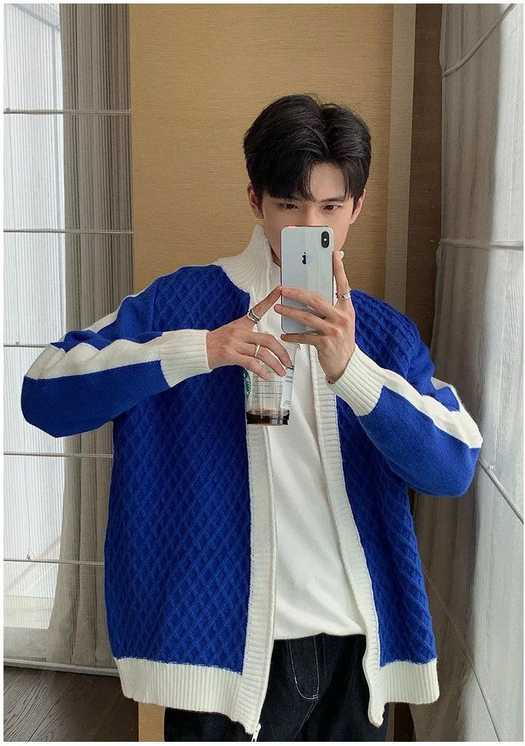 Turtleneck Knitted Cardigan