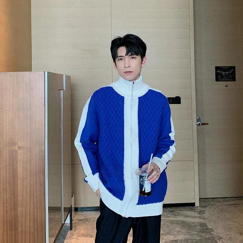Turtleneck Knitted Cardigan