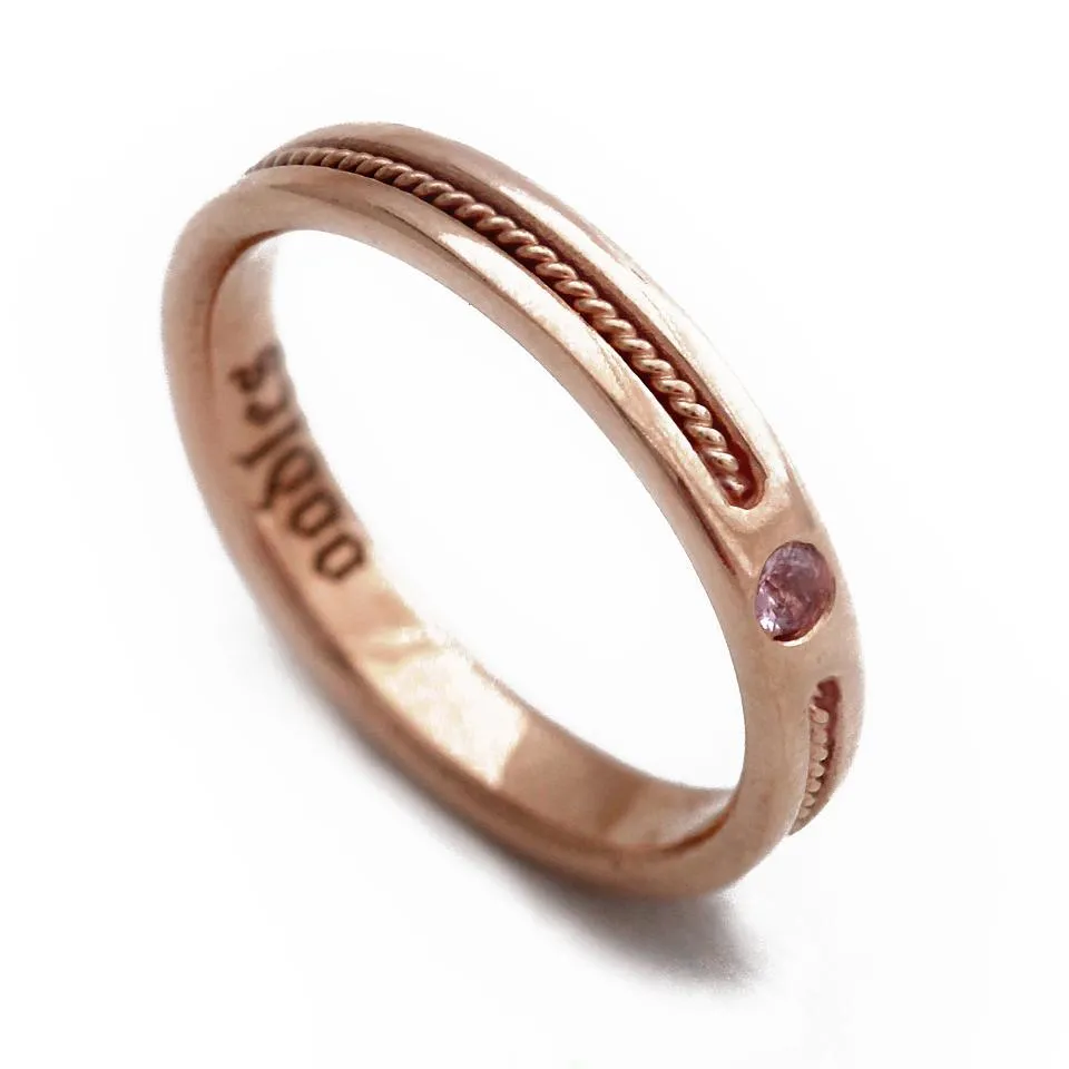 Twist- filigree solitaire engagement ring
