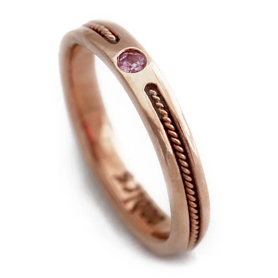Twist- filigree solitaire engagement ring