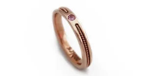 Twist- filigree solitaire engagement ring