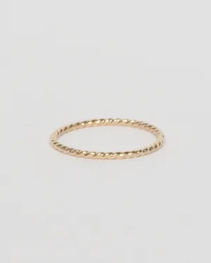 Twisted Ring, Gold Filled