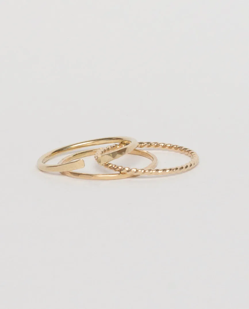 Twisted Ring, Gold Filled