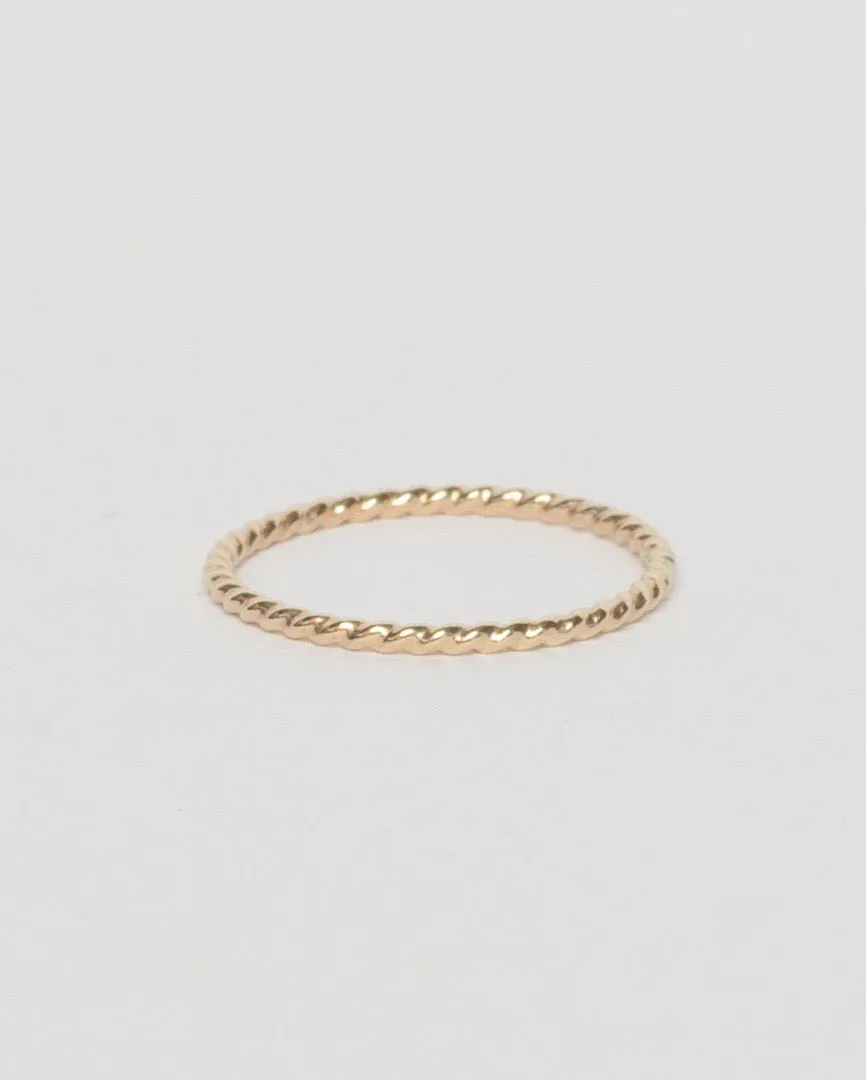 Twisted Ring, Gold Filled