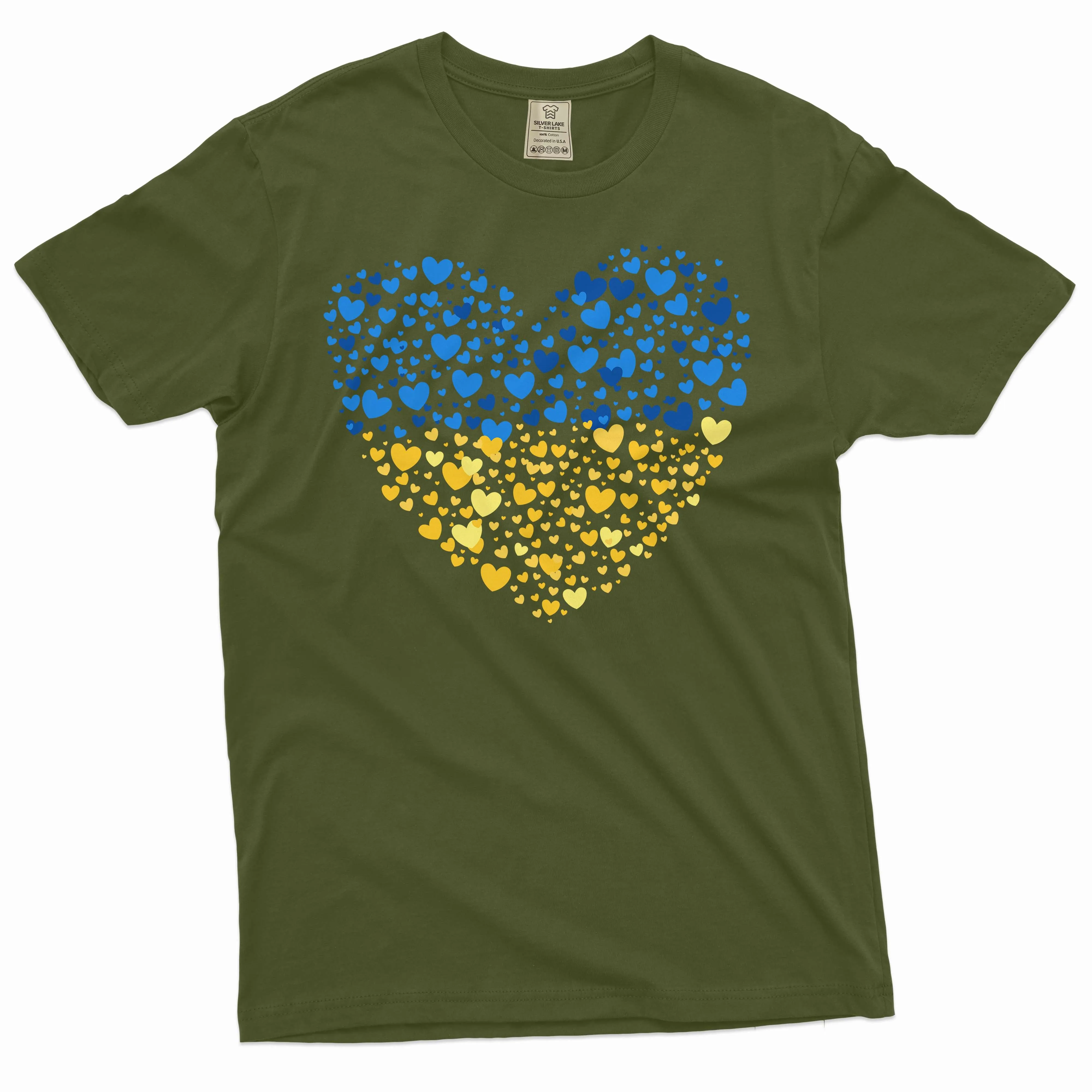 Ukraine Flag T-shirt Ukraine Heart flag I stand with Ukraine Patriotic Trident tryzub Tee shirt