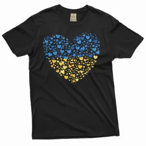 Ukraine Flag T-shirt Ukraine Heart flag I stand with Ukraine Patriotic Trident tryzub Tee shirt
