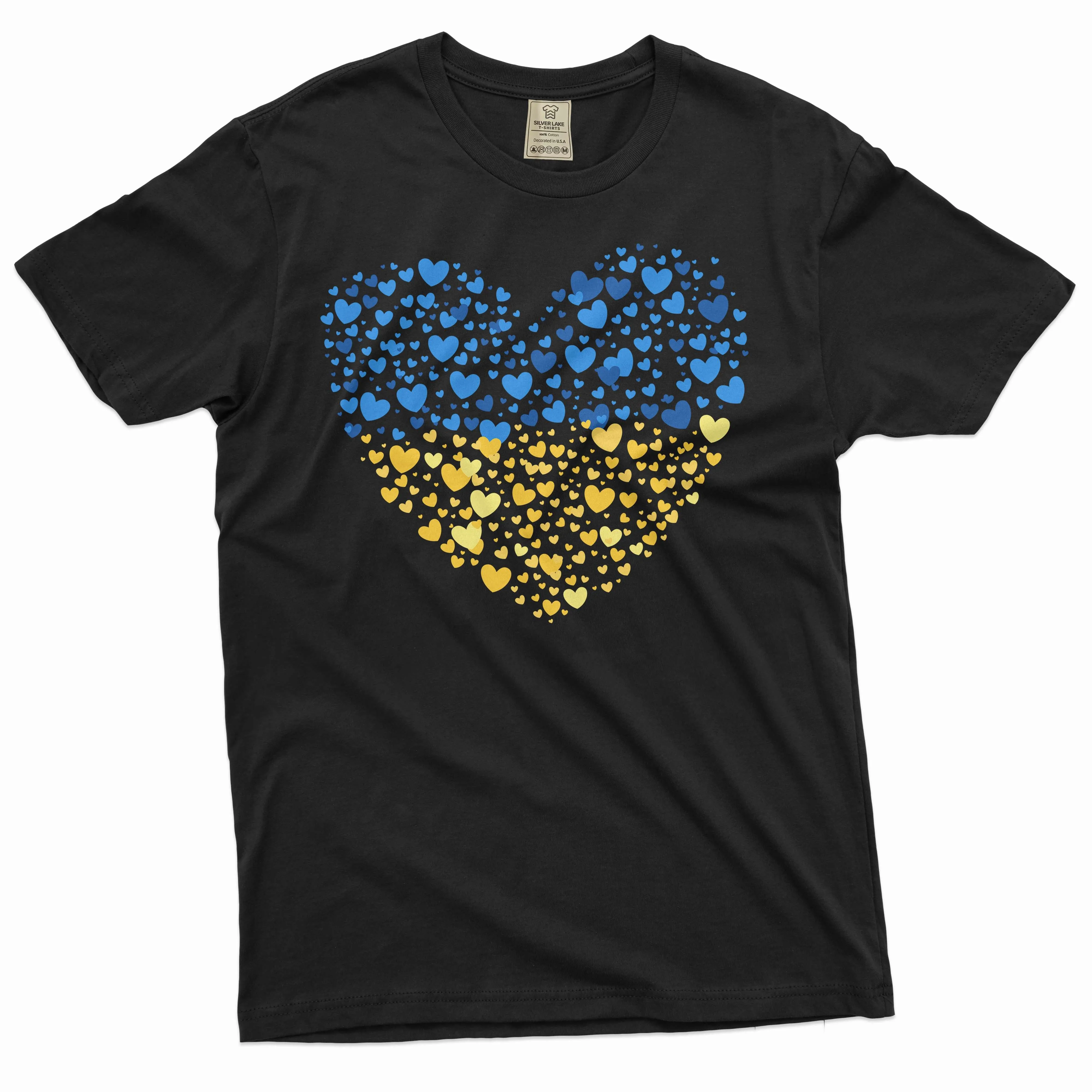 Ukraine Flag T-shirt Ukraine Heart flag I stand with Ukraine Patriotic Trident tryzub Tee shirt
