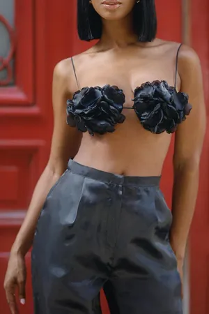 UM0170 Satin Long Pants Set