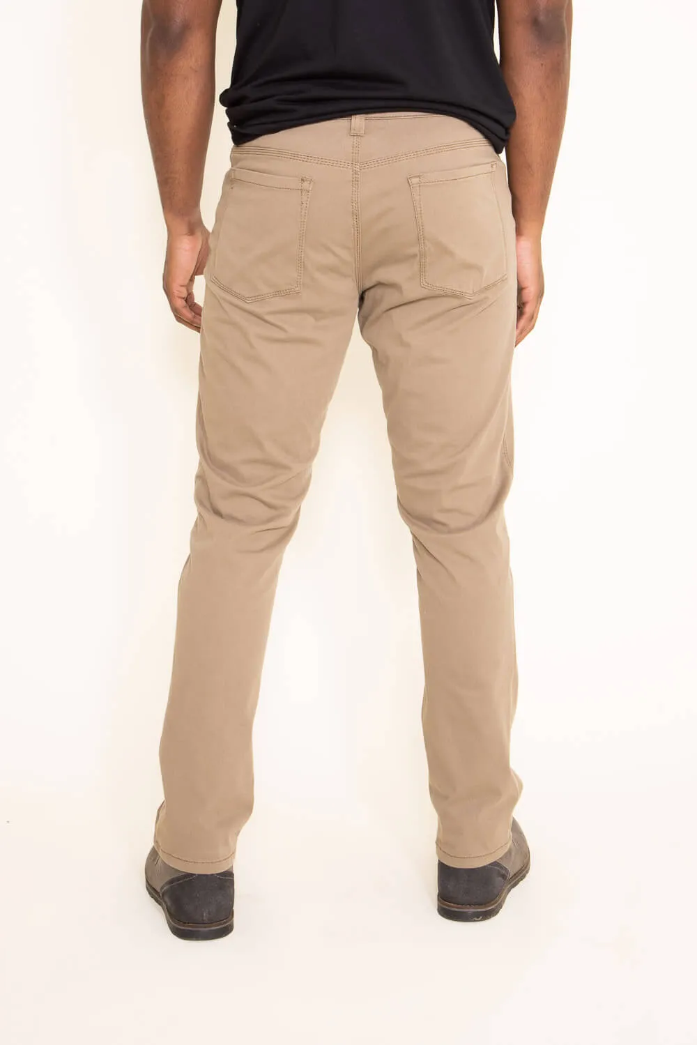 Union Five Pocket Comfort Twill Pants for Men in Brown | H3538WT-212HKHAKI