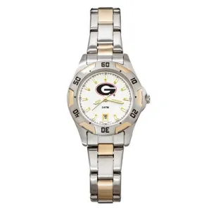 UNIV OF GEORGIA ALL-PRO WOMEN'S TWO-TONE WATCH W/BRACELET