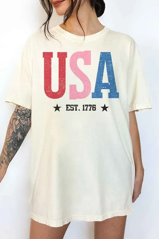 USA OVERSIZED GRAPHIC TEE