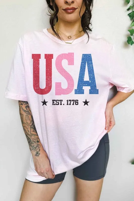 USA OVERSIZED GRAPHIC TEE