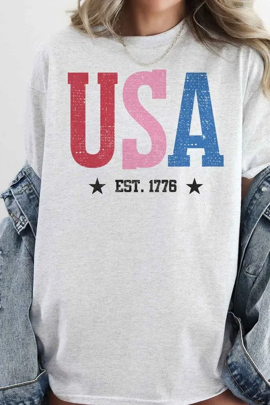 USA OVERSIZED GRAPHIC TEE