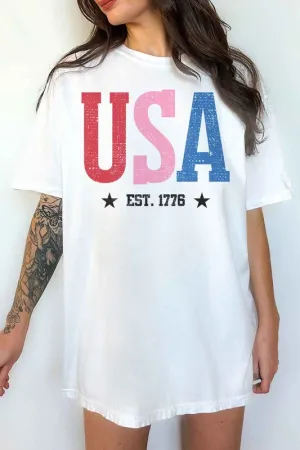 USA OVERSIZED GRAPHIC TEE