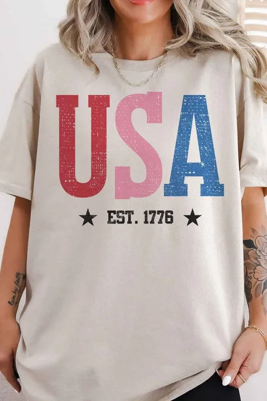 USA OVERSIZED GRAPHIC TEE