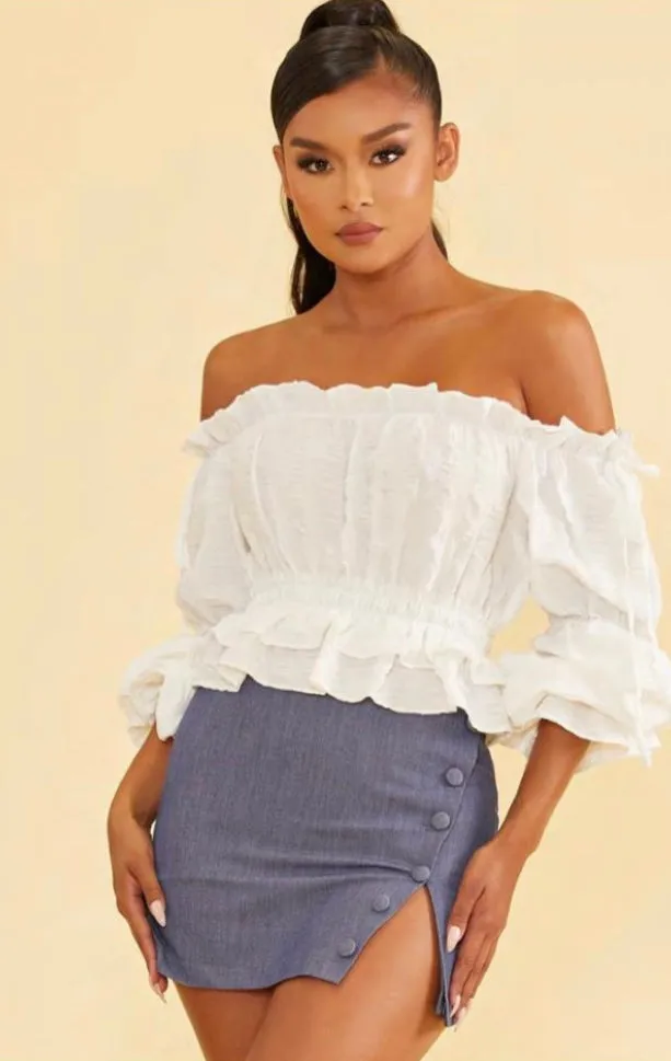 Vanessa Blue Mini Skirt
