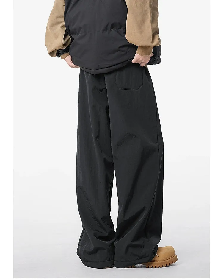 Velvet Lined Wide-Leg Pants